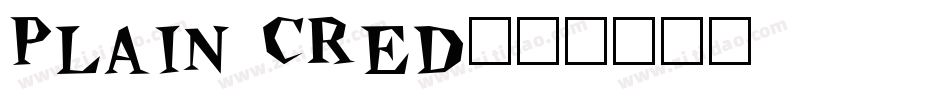 Plain Cred字体转换